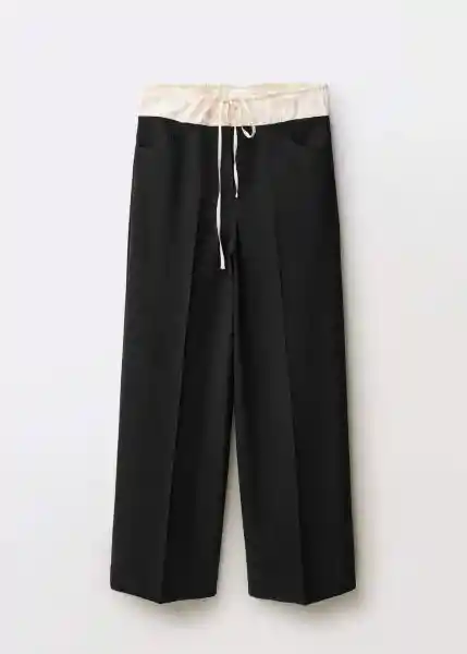 Pantalón Rubi Negro Talla S Mujer Mango