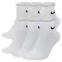 Nike Medias u Everyday Cush Ankle Blanco Talla L Ref: SX7669-100