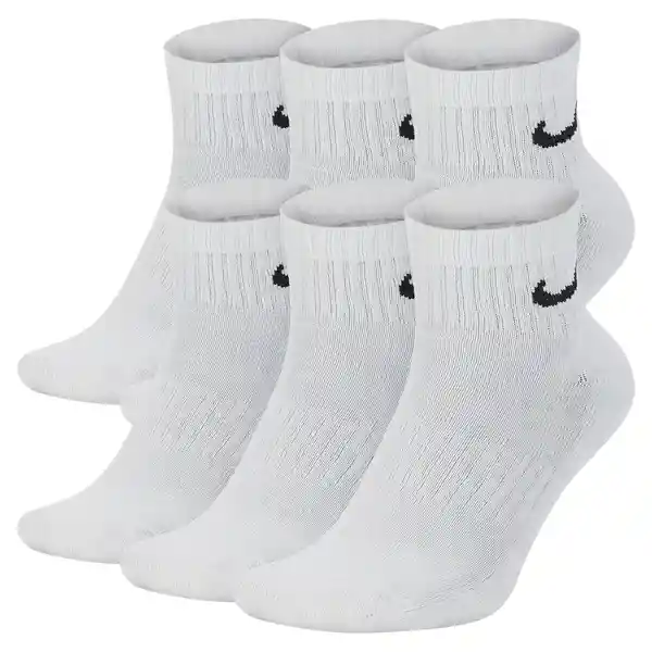 Nike Medias u Everyday Cush Ankle Blanco Talla L Ref: SX7669-100