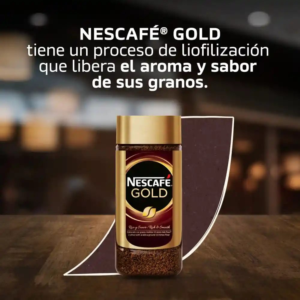 Café liofilizado NESCAFÉ GOLD instantáneo x 100g