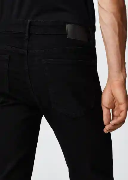 Pantalón Jean Jude Tejano Negro Talla 38 Hombre Mango