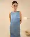 Vestido Azul Suave Claro Talla XL 492G001 Esprit