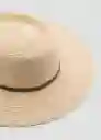 Sombrero Creta Beige Talla 99 Mujer Mango