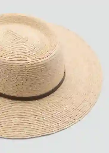 Sombrero Creta Beige Talla 99 Mujer Mango