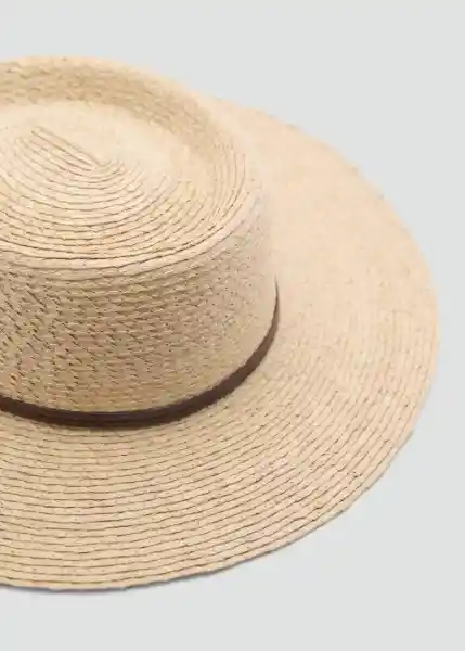 Sombrero Creta Beige Talla 99 Mujer Mango