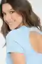 Top Camille Color Azul Claro Talla S Ragged