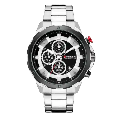 Curren Reloj Hombre Plateado KREc5019