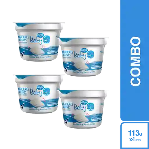 4 x Baby Gu Yogurt Natural