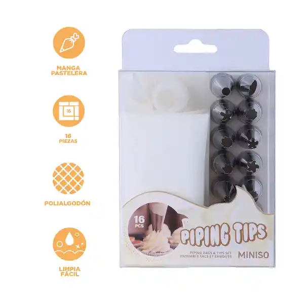 Punta Para Decorar en Acero Inoxidable Serie Miniso