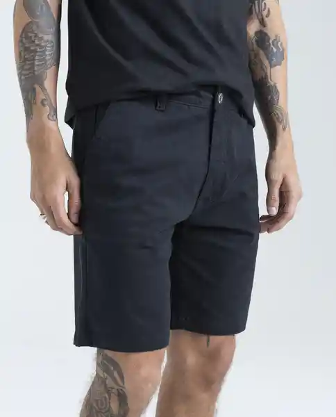 Bermuda Hombre Negro Talla 38 850D000 Americanino
