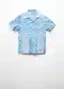 Camisa Altea Celeste Talla XL Hombre Mango