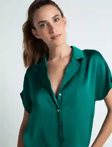 Camisa Peralpes Mujer Verde Alpino Talla L - 011F360 Naf Naf