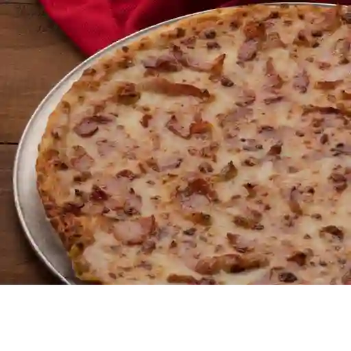 Pizza tocineta y ajo