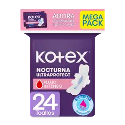 Kotex Toalla Femenina Nocturna 24 Und