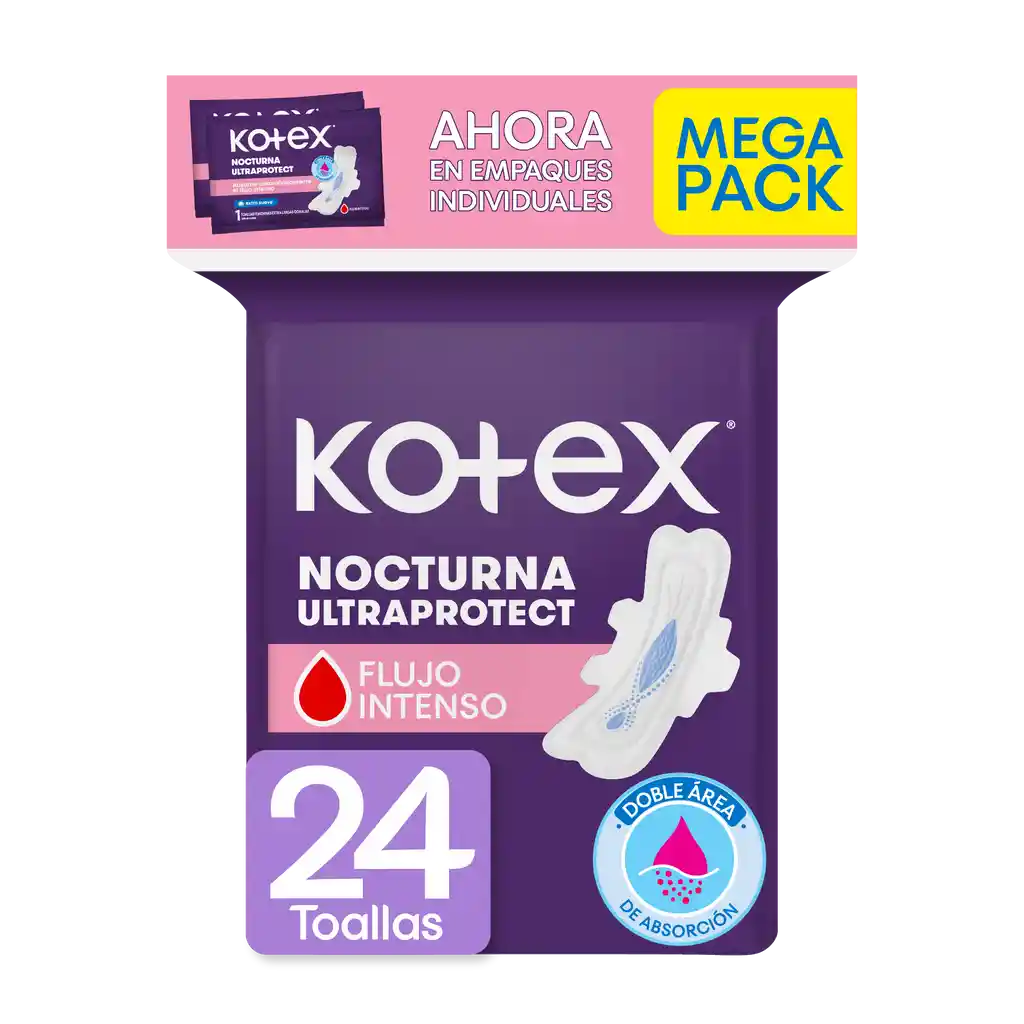 Toallas Femeninas Kotex Nocturna 