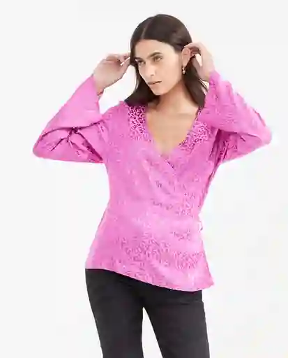 Camisa Kimono Blouse Femenino Morado Talla XS Chevignon