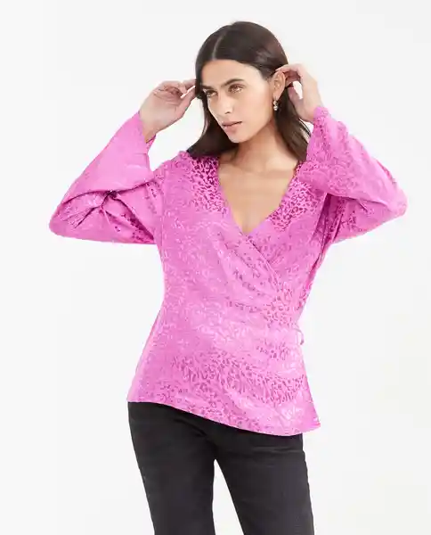 Camisa Kimono Blouse Femenino Morado Talla XS Chevignon