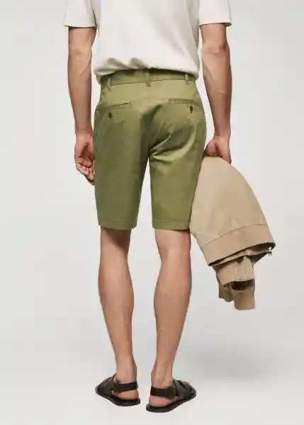 Bermuda Gracia Khaki Talla 38 Hombre Mango