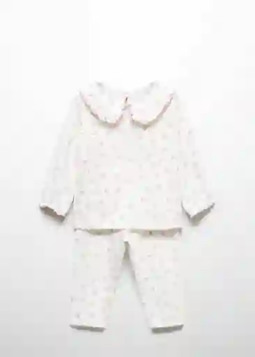 Pijama Camila Off White Talla 71 Niña Mango