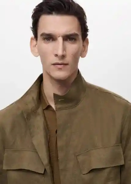 Chaqueta Anton Khaki Talla S Hombre Mango