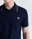 Polo Hombre Azul Talla L 809G083_AZU194023 Americanino