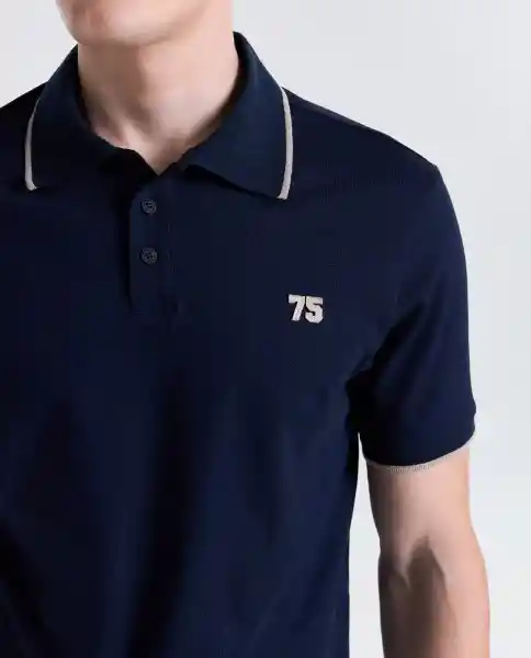 Polo Hombre Azul Talla L 809G083_AZU194023 Americanino