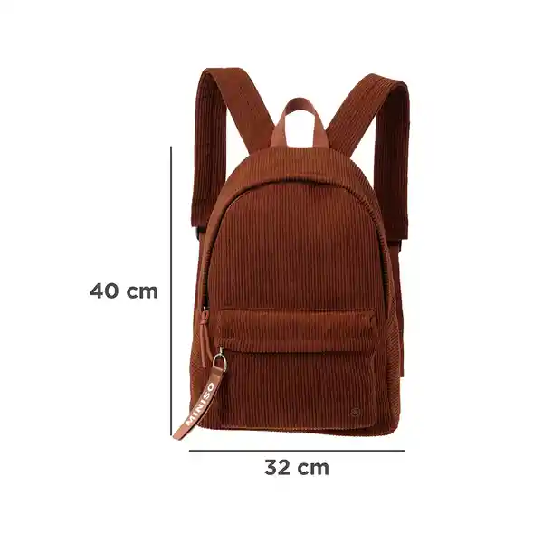 Maleta de Pana Café Serie Miniso