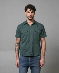 Camisa Hombre Verde Talla M 113G001_VER185410 Rifle