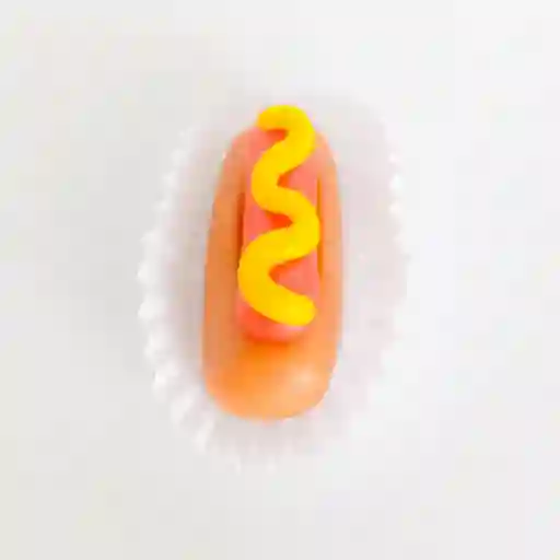 Mazapán en forma de perro caliente