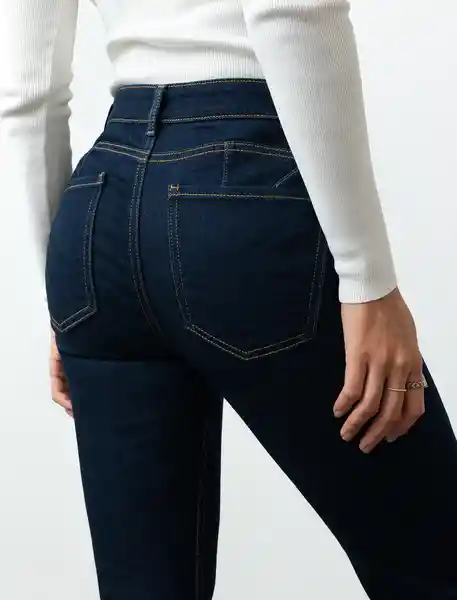 Jean Mujer Azul Índigo Medio Talla 6 493F073 Naf Naf