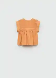 Blusa Garda Mandarina Talla 66 Niñas Mango