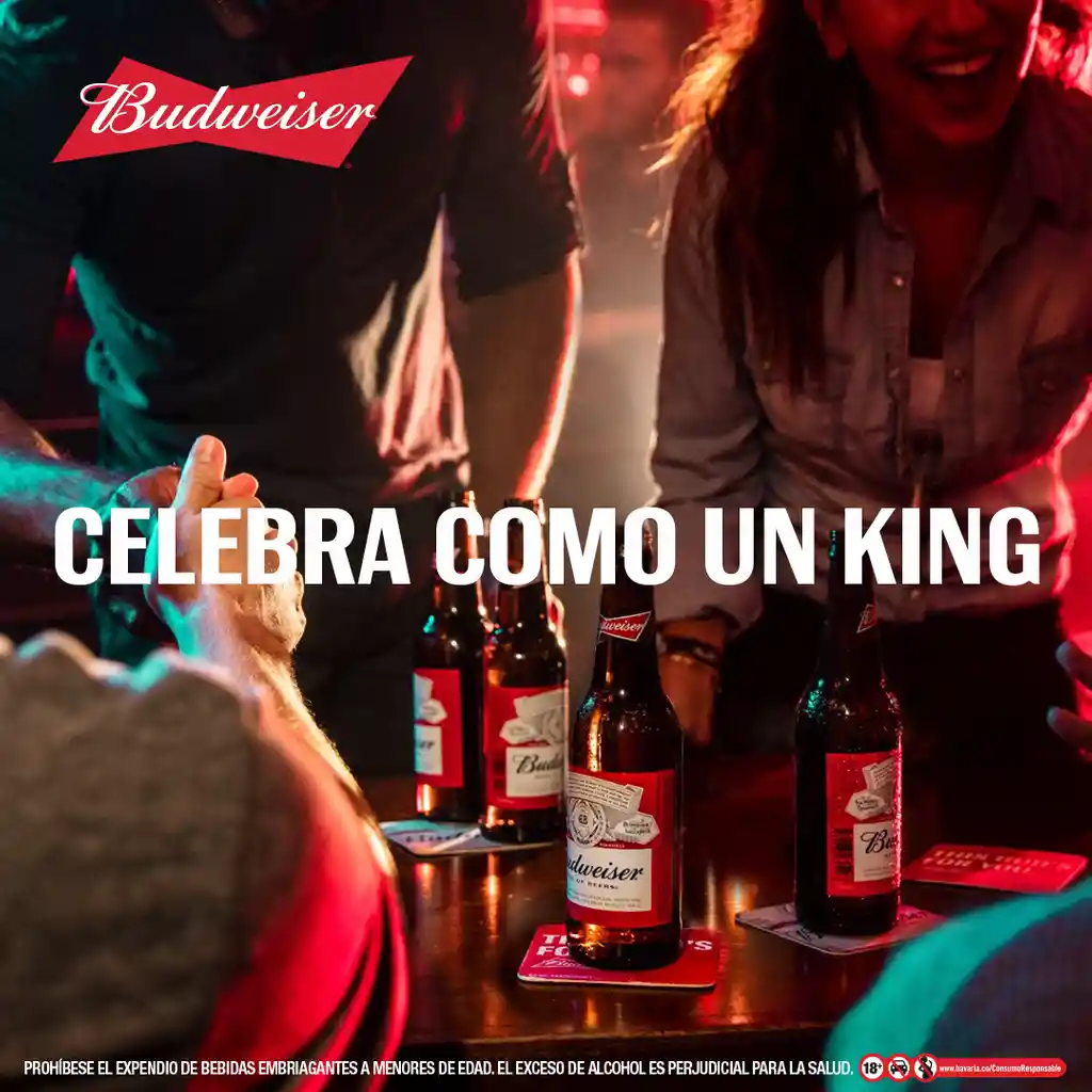 Budweiser Cerveza Lager Americana en Lata