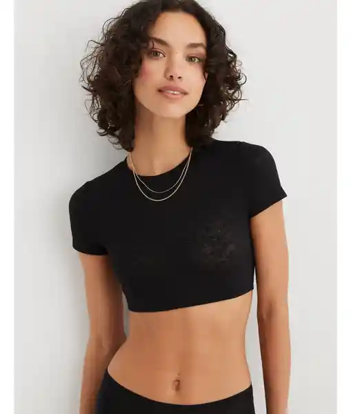 Brasier Bralette Aerie Negro Talla Small American Eagle