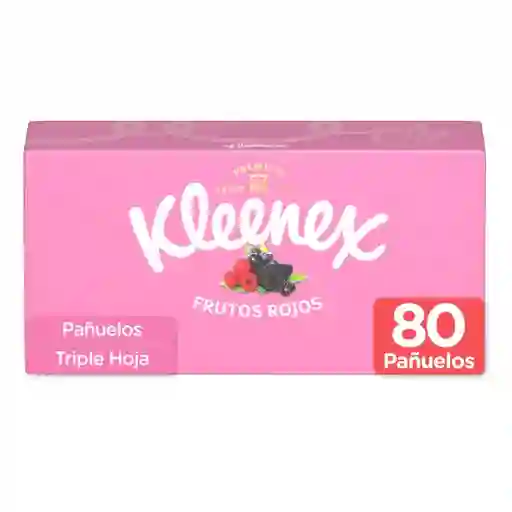 Pañuelos Faciales Kleenex Aromas Frutos Rojos 80 Und