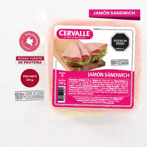 Cervalle Jamón Sándwich