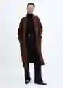Abrigo Chasey Marrón Talla XL Mujer Mango