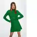 Falda Primary Verde Talla L Mujer Mango