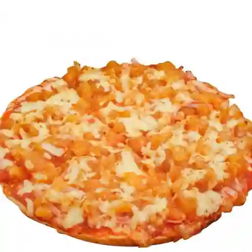 Pizza hawaiana con pollo
