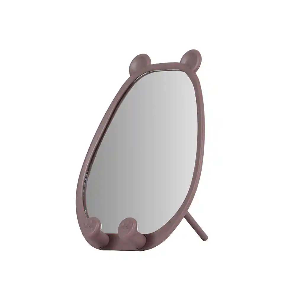 Espejo Tocador Lovely Bear Soporte Para Teléfono Marron Miniso