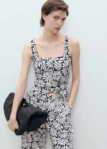 Top Coco Crudo Talla M Mujer Mango