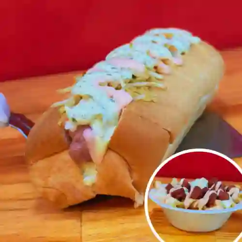 Combo con Perro Sencillo + Papas