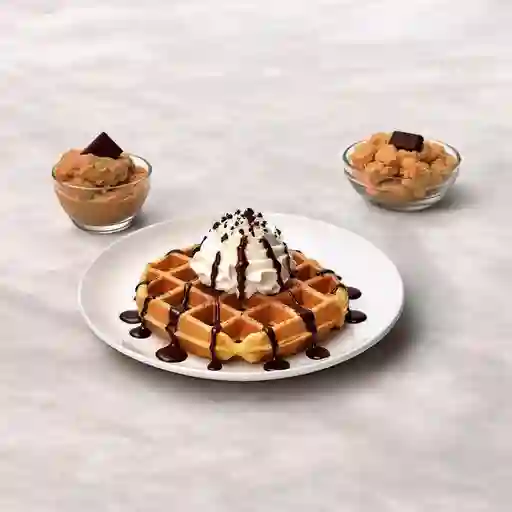 Combo De Waffle Hersheys + Granizado De Cafe