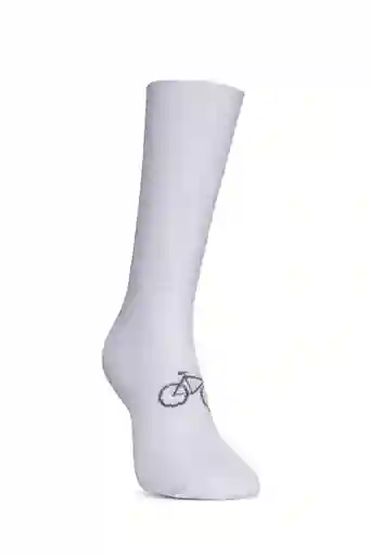 Medias de Ciclismo Reflectivas Unisex Blanco KM100 Go Rigo Go