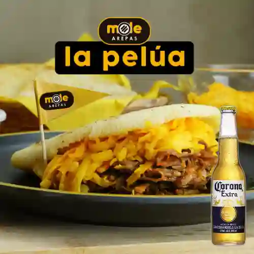 Combo Arepa Pelua + Cerveza Corona Bot. 355ml
