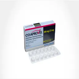 Coaprovel 300/25 Mg X 28 Tabletas Irbesartan+Hidroclorotiazida