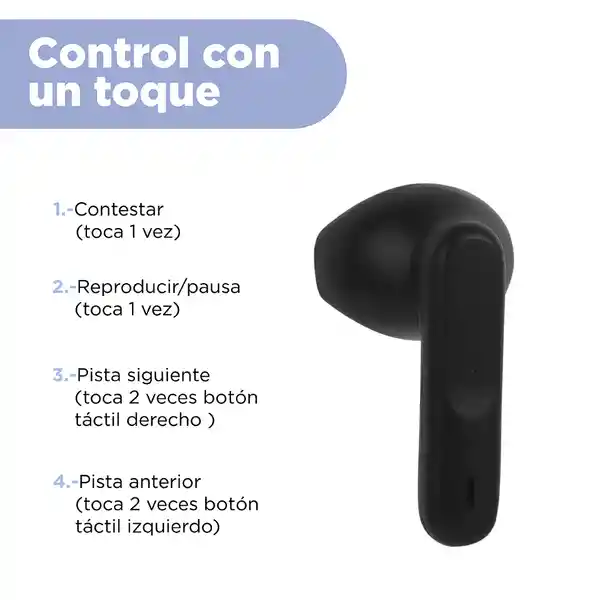 Audífonos Tws Half In-Ear Modelo M2 Serie Negro Miniso