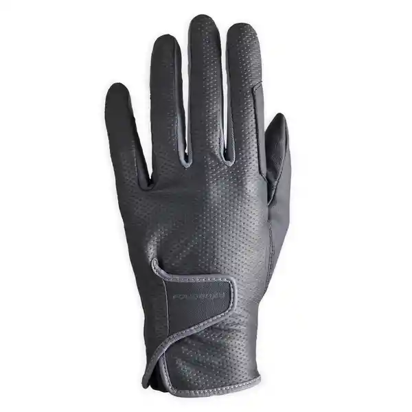 Fouganza Guantes Equitación Mujer Negro Talla M 500