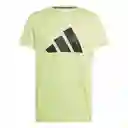 Adidas Camiseta Run It Tee Para Hombre Verde Talla S