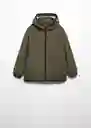 Abrigo Parka Marcos Khaki Talla 07 Niños Mango