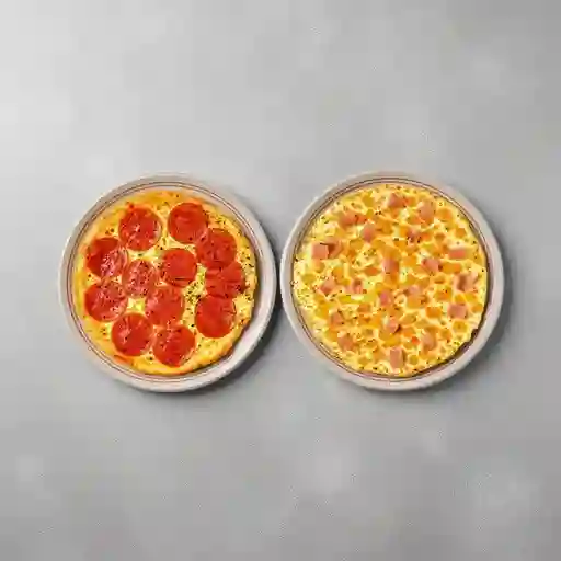 Pizza Pepperoni + Pizza Hawaiana